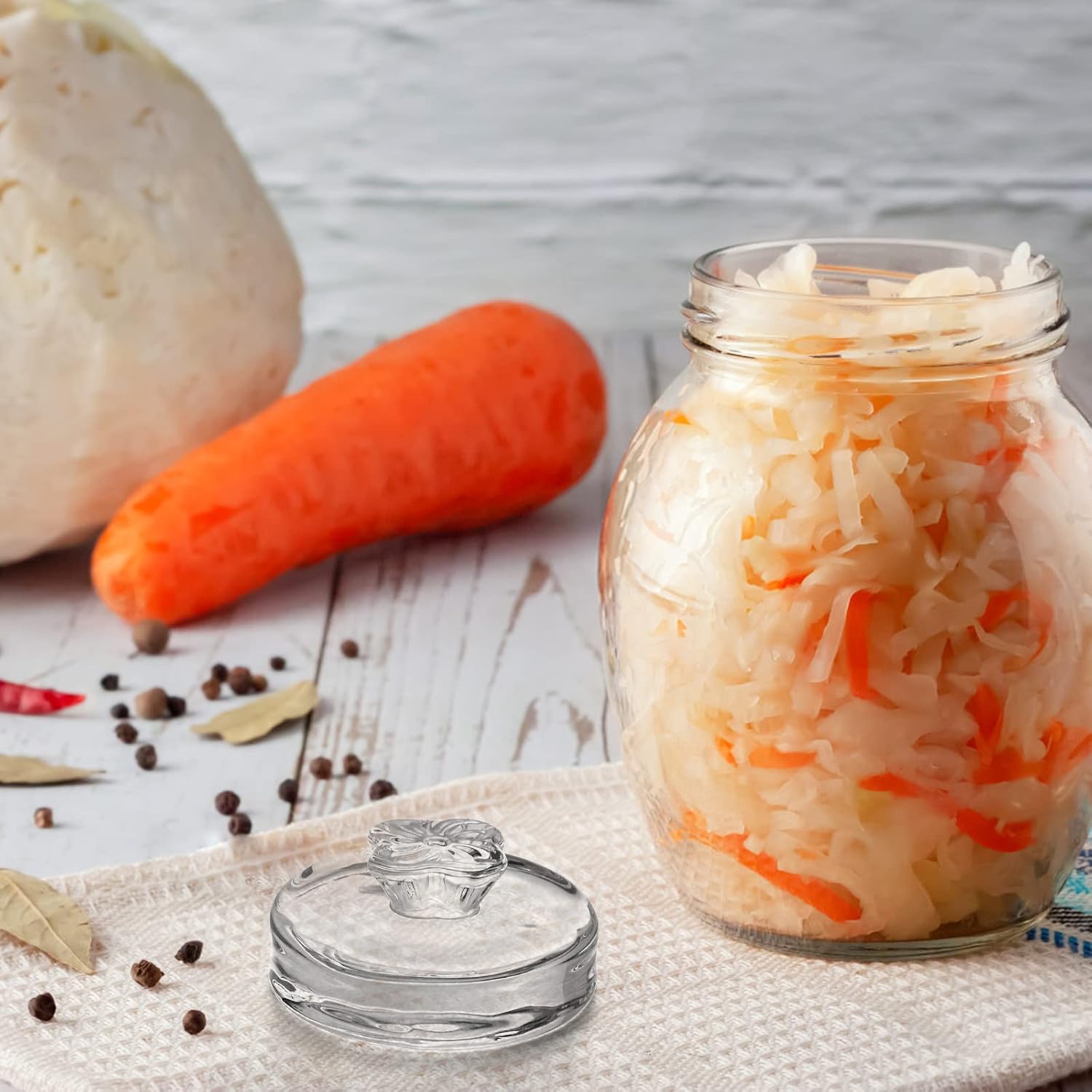 9-Piece Glass Fermentation Weights with Easy Grip