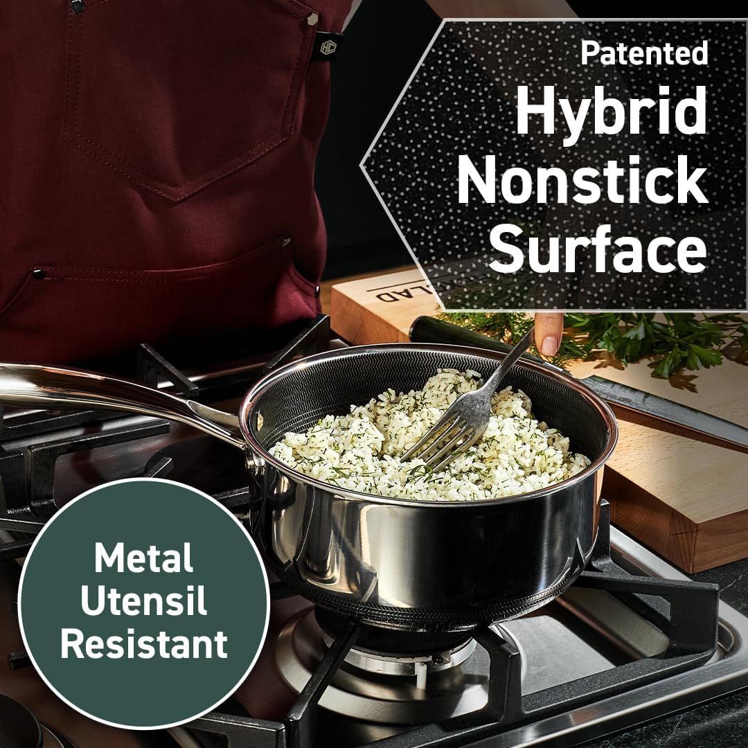 Get Cooking Easy with HexClad Hybrid Saucepan