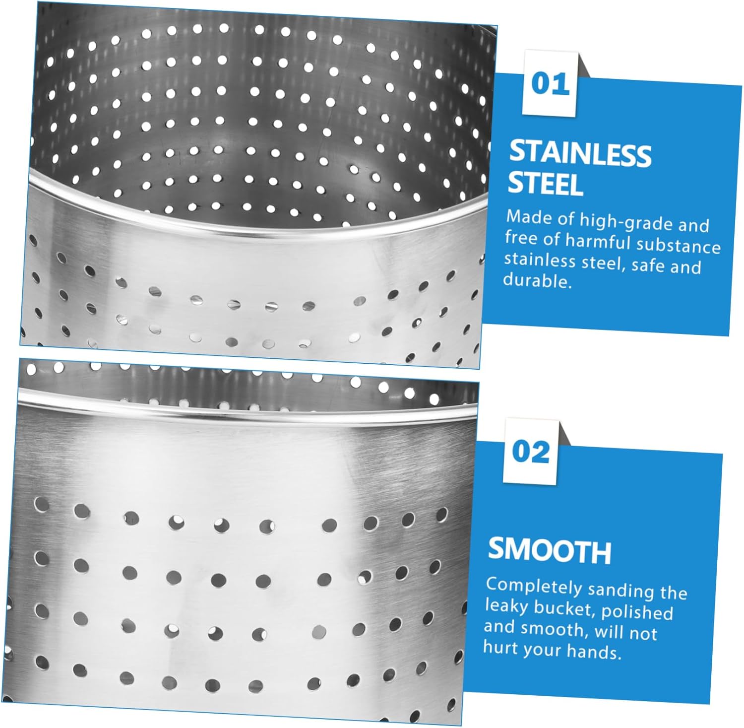 BESTonZON 10-in-1 Stainless Steel Stockpot with Mesh Screen