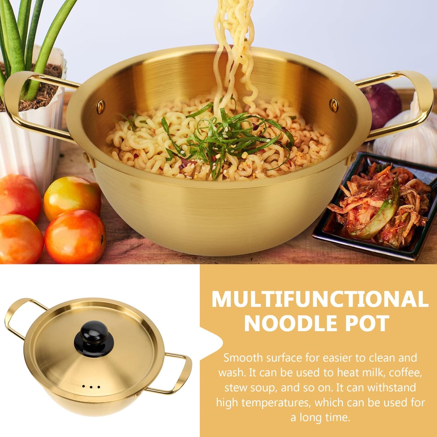 EROGO Stainless Steel Ramen Pot