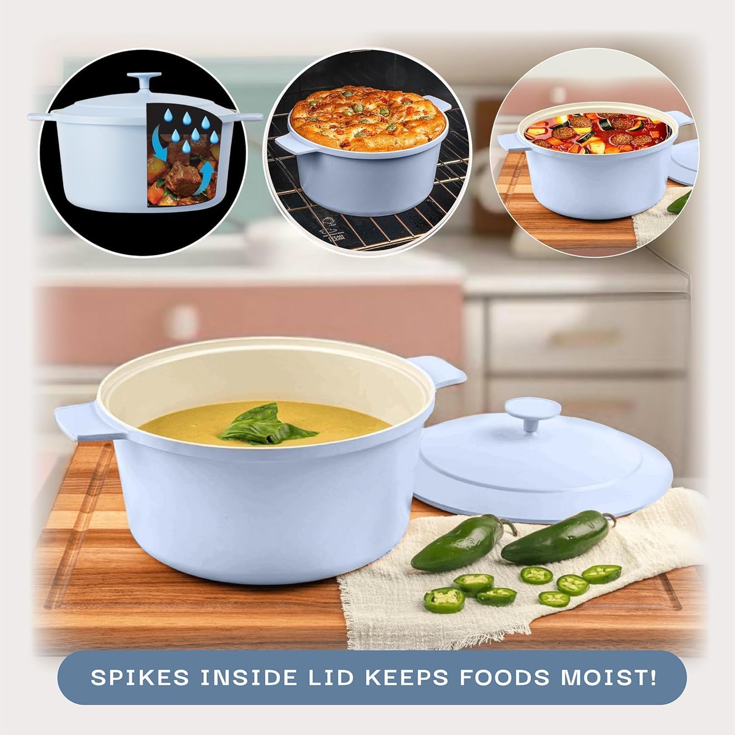 Breakfast Favorite Dishes and More 5 Qt Compact Dutch Oven