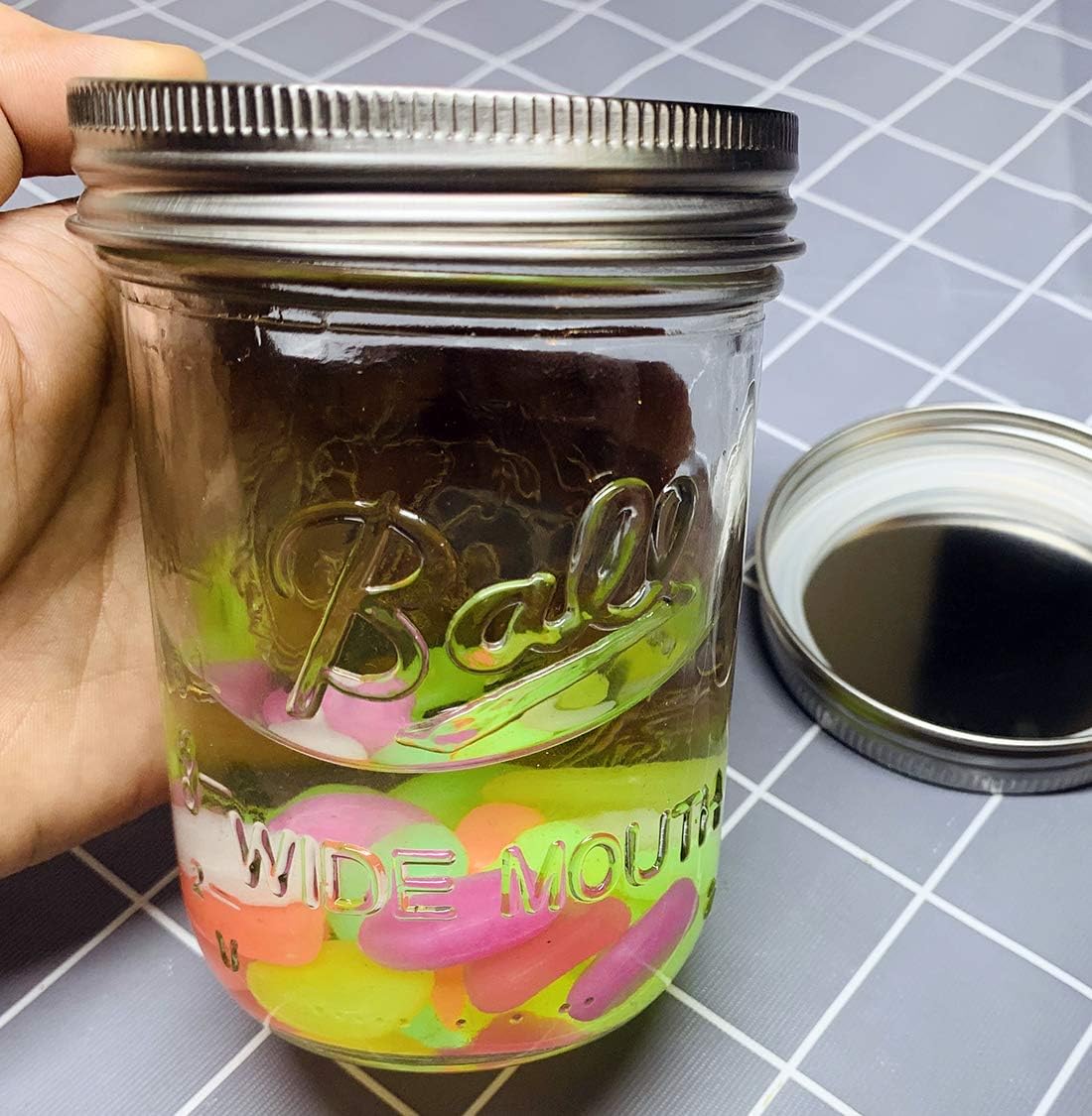 Secure Essential stainless steel lids for Mason jars Pack of 12