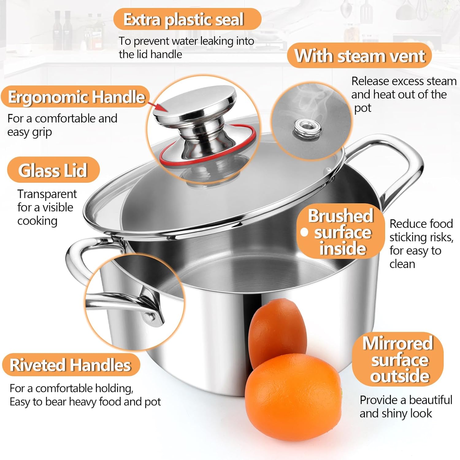 PP Chef 4 qt Stockpot