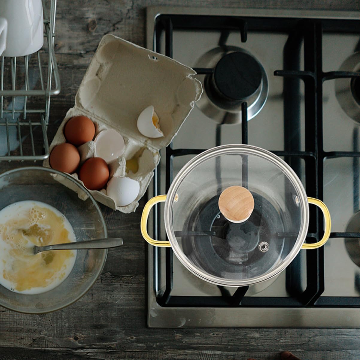 Get Cooking Quick with Adjust-Size Glass Pot