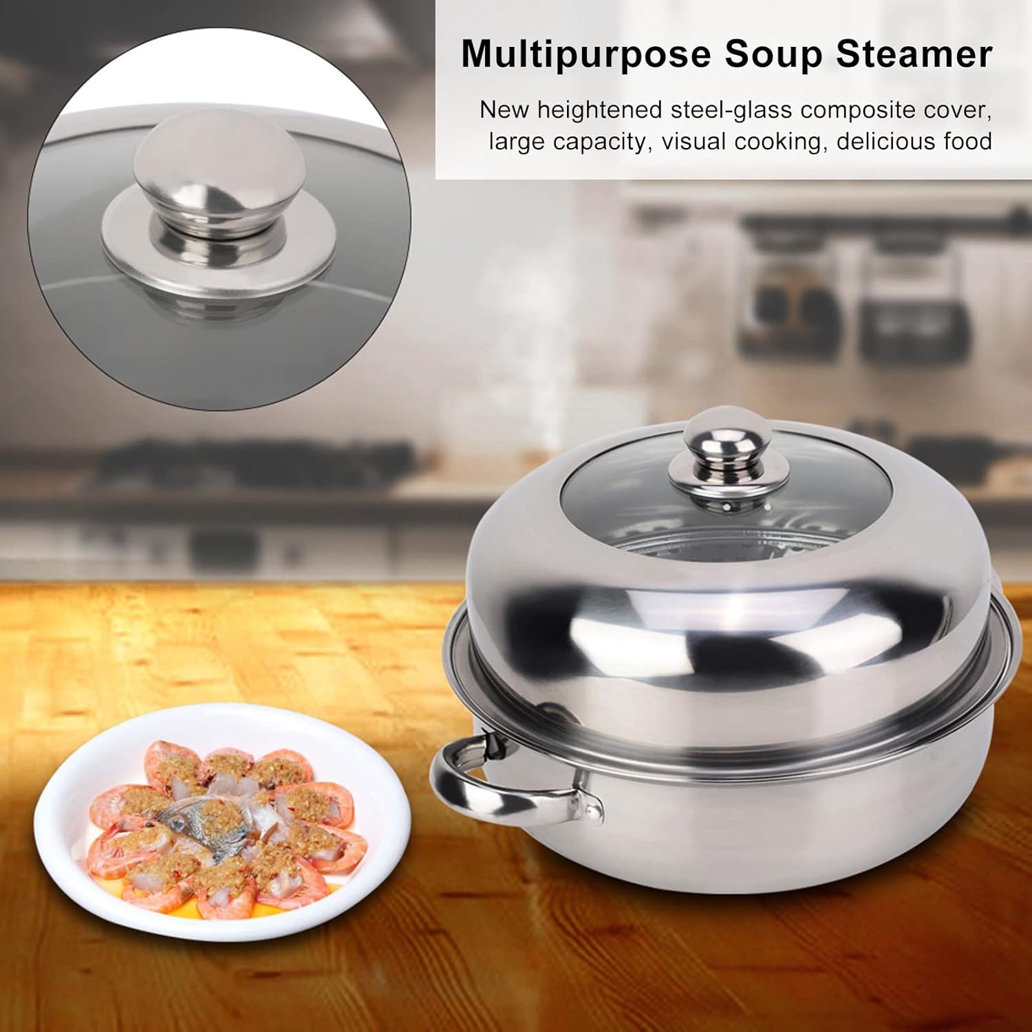 28CM Stainless Steel Single Layer Steamer Pot Delicious Cooking Made Easy