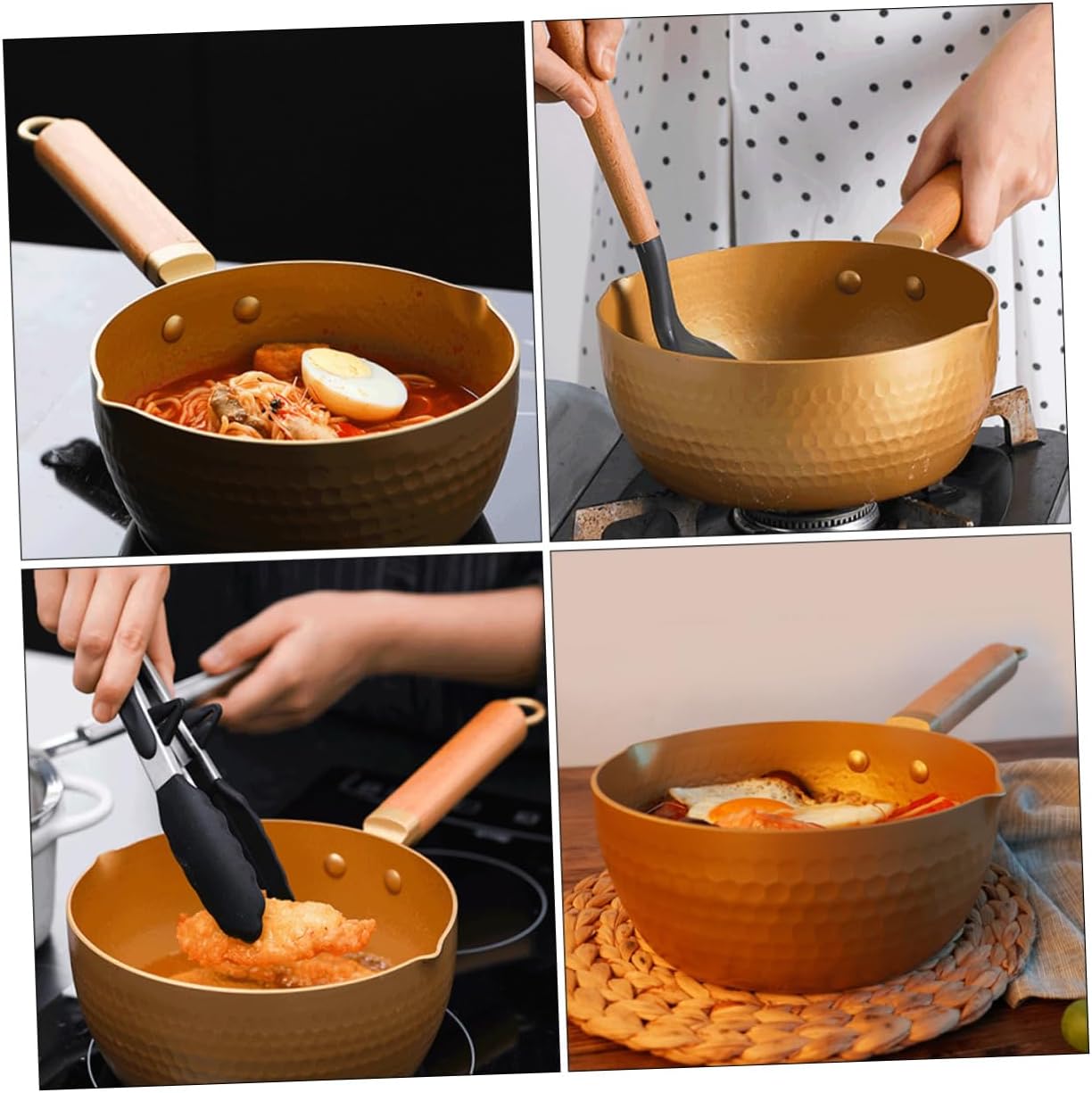 Mikinona Flat Skillet for Noodle Cooking