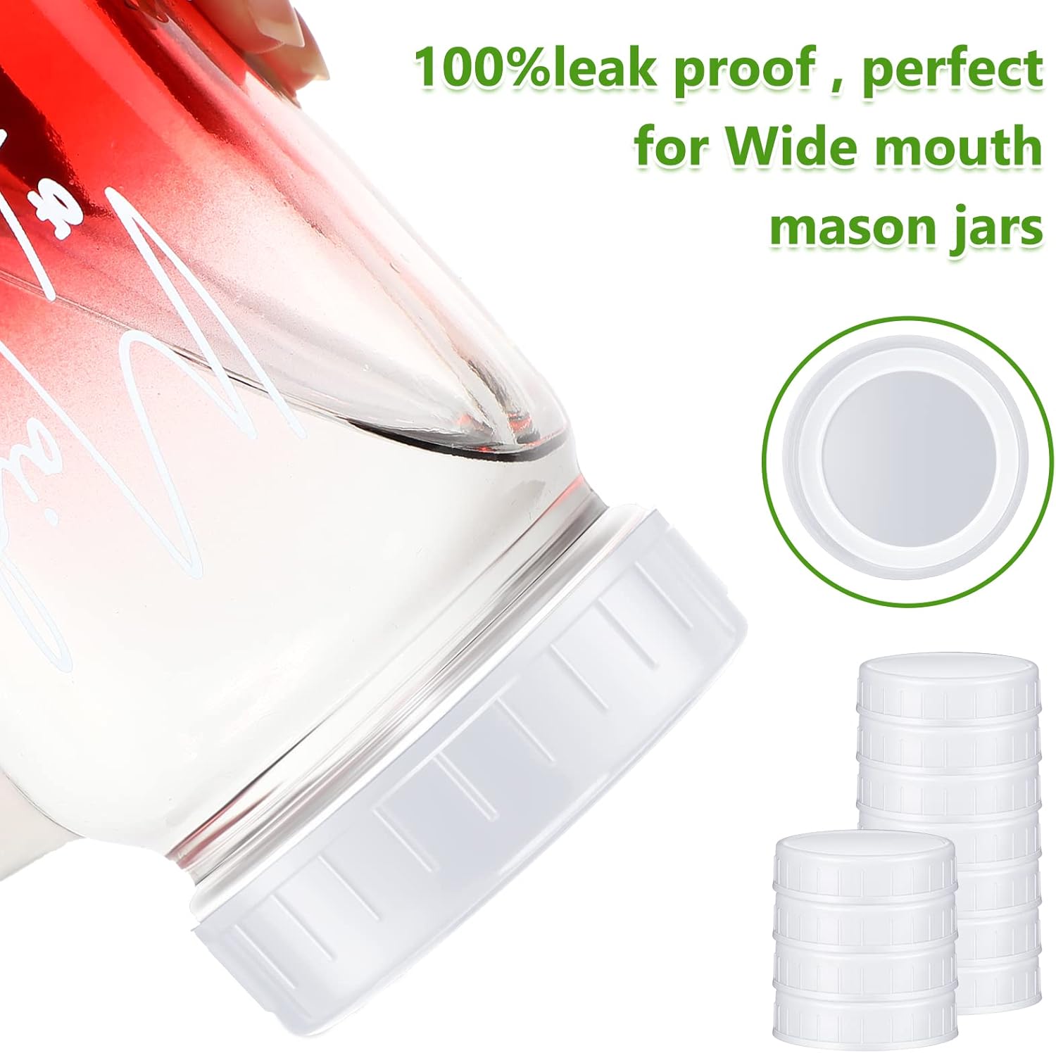 Perfect Mason Jar Lid - Easy Open Leak-Resistant Durable