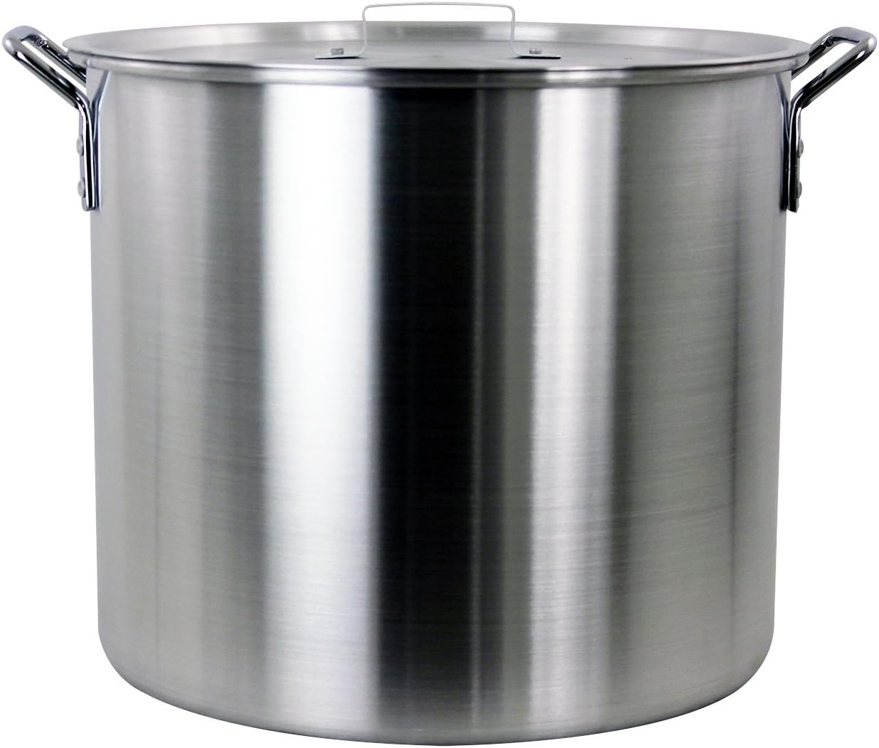 42-Quart Aluminum Stock Pot Set with Strainer Basket for Cooking Serving