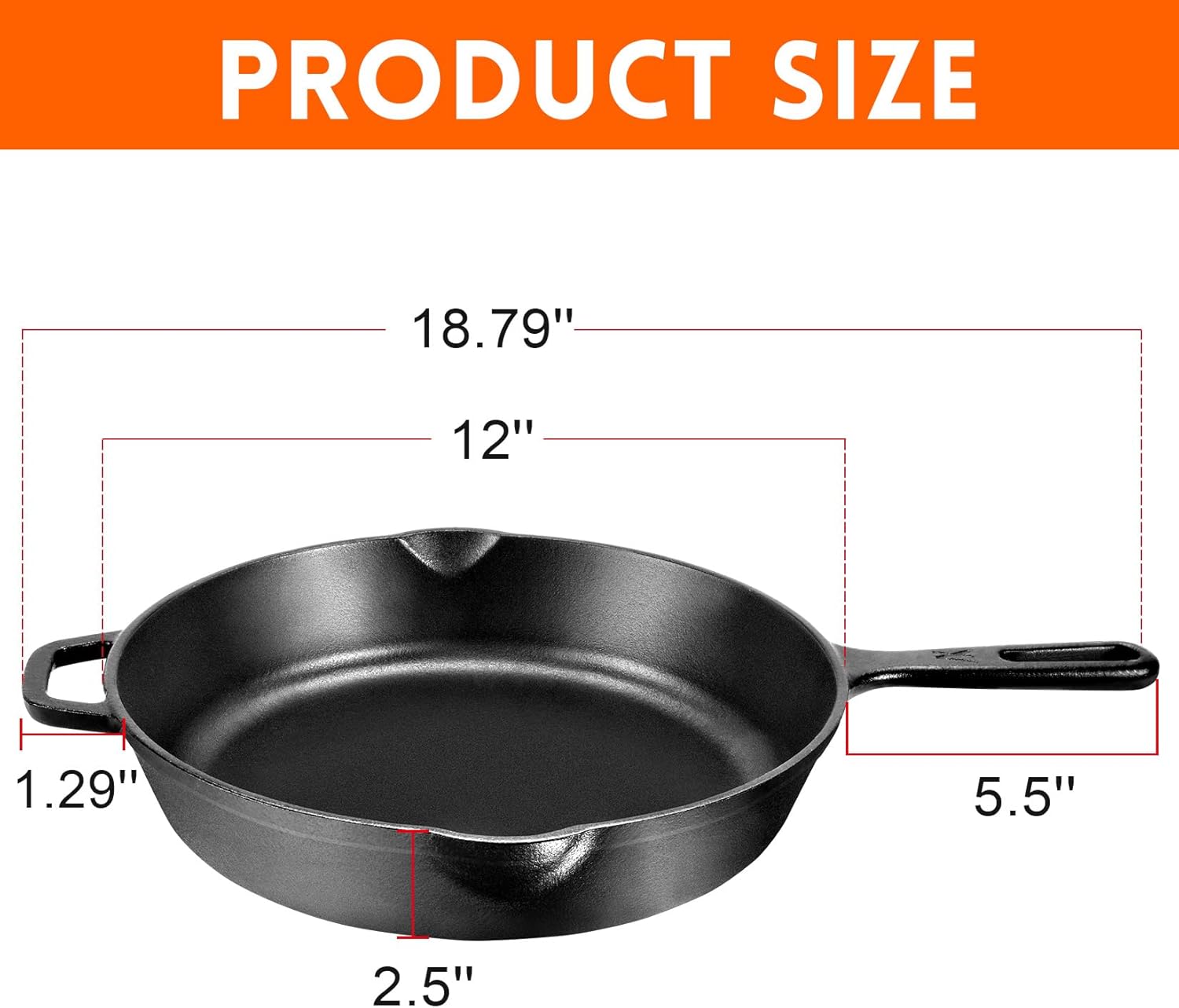 GGC Cast Iron Skillet with Handle
