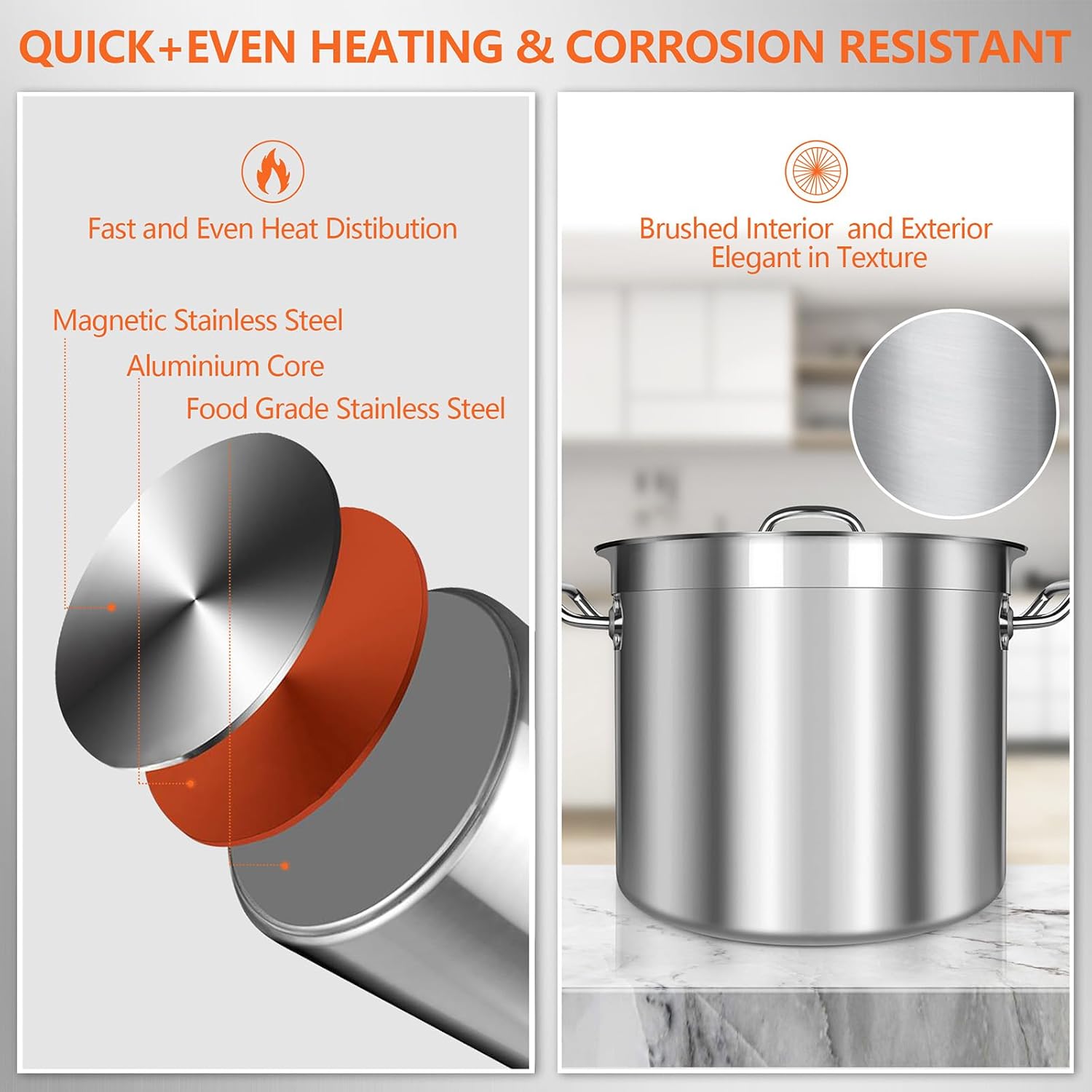 24-Quart Stainless Steel Stock Pot