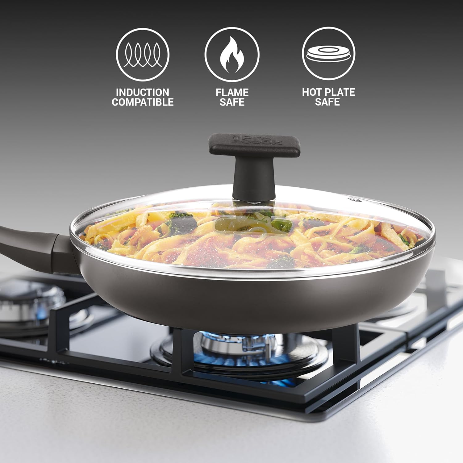 Milton 8-Inch Frying Pan with Nonstick Lid
