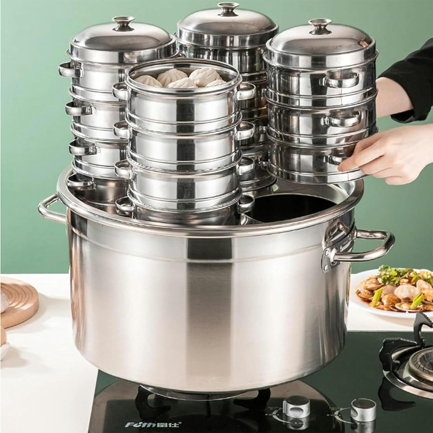 Stainless Steel Stockpot with 345 Holes for Cooking