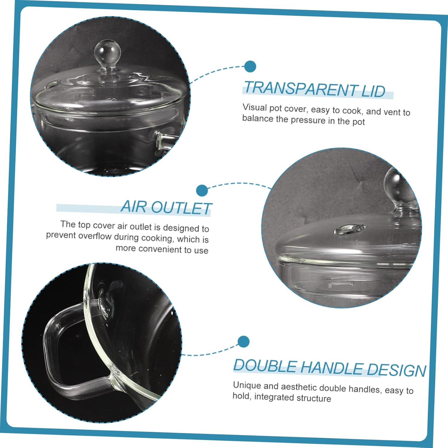 High Borosilicate Glass Stockpot Perfect for Korean Ramen