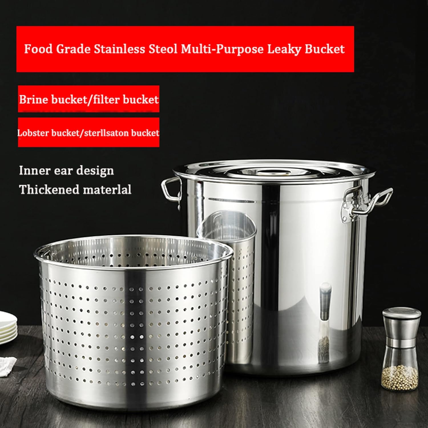 Stainless Steel Stockpot with Innovative multi-functional design for ARGE
