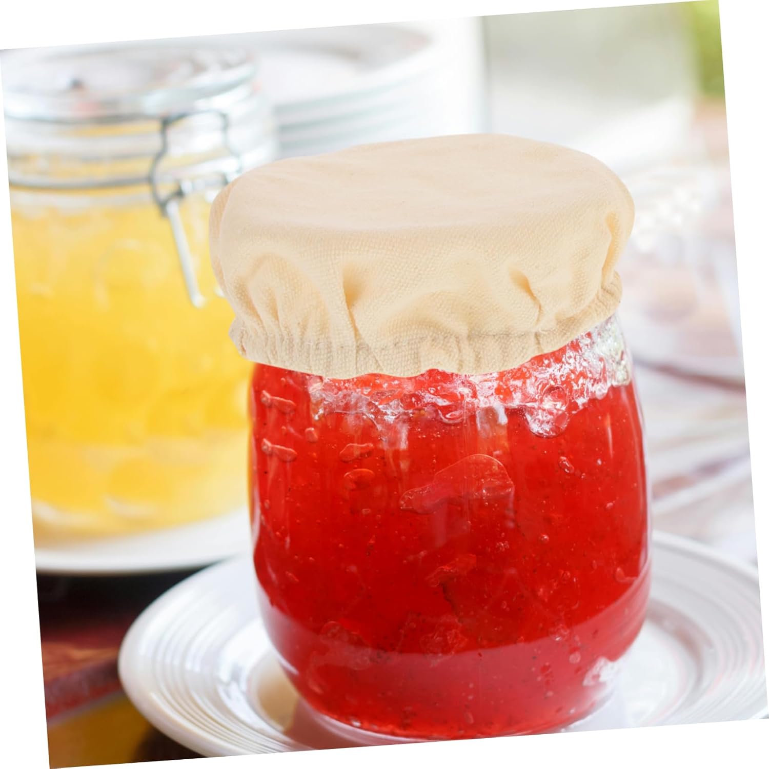 Sourdough Bread Starter Jar Cloth Covers 4 Pack