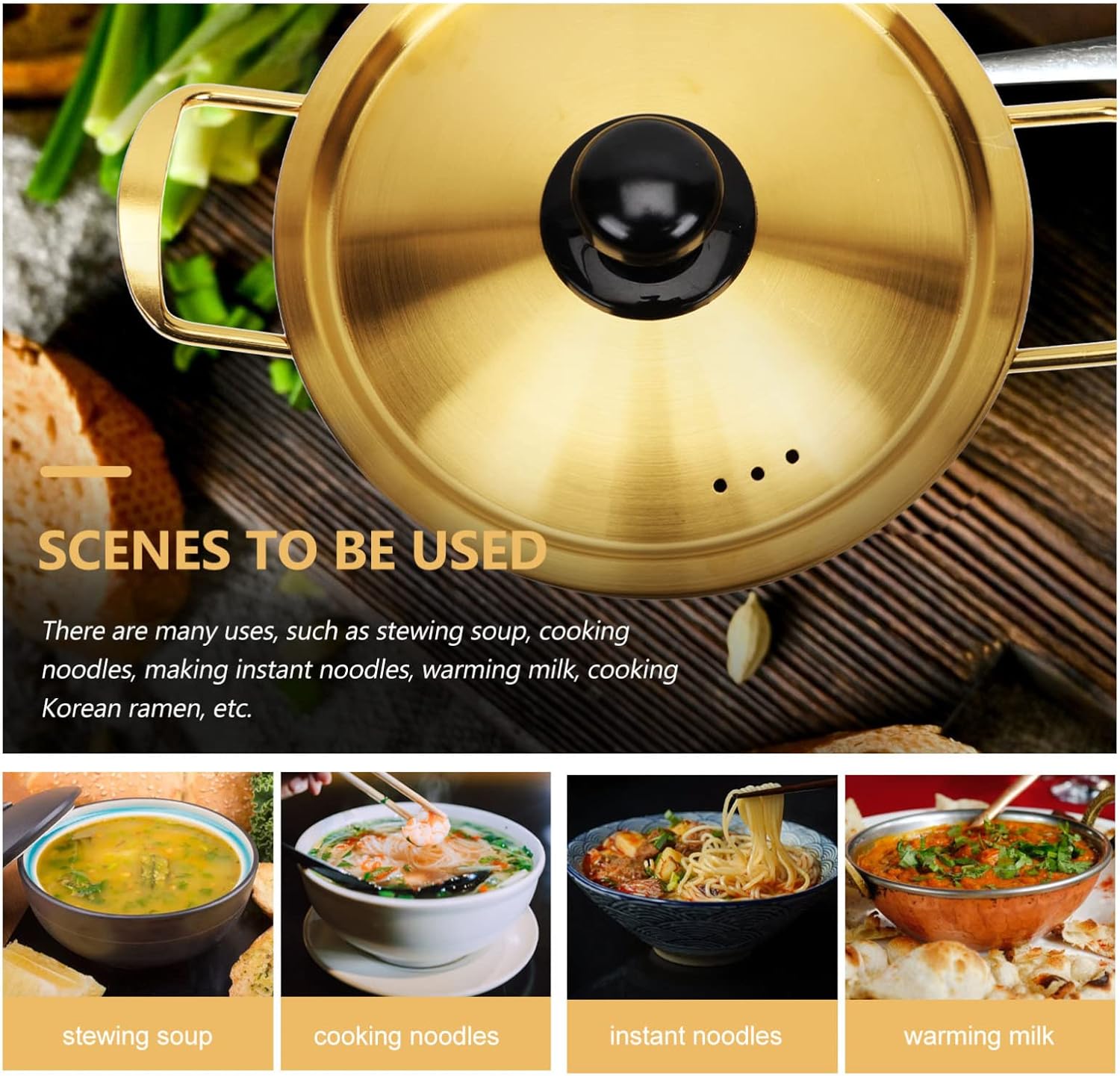 EROGO Stainless Steel Ramen Pot
