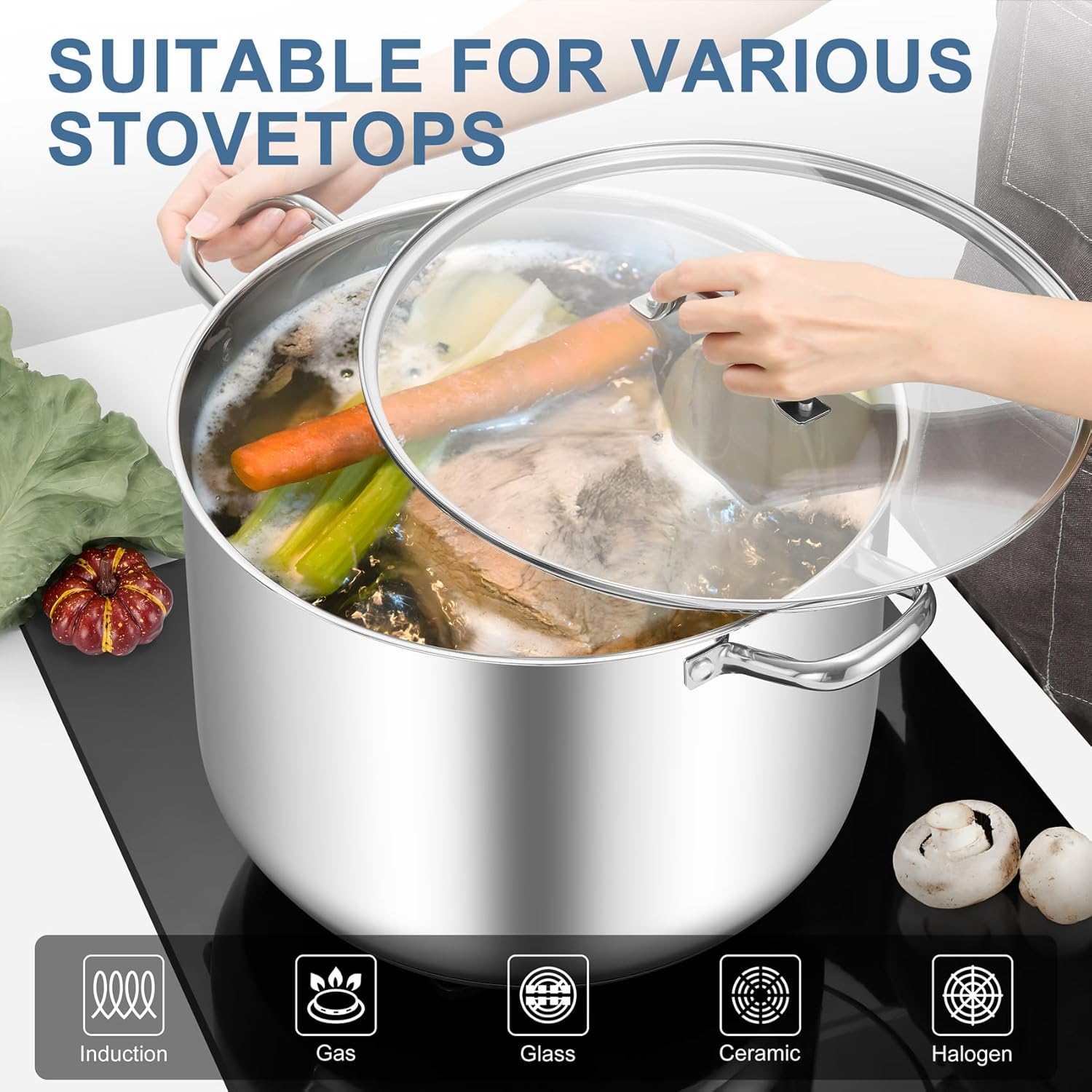 Heavy Duty 24QT Stock Pot