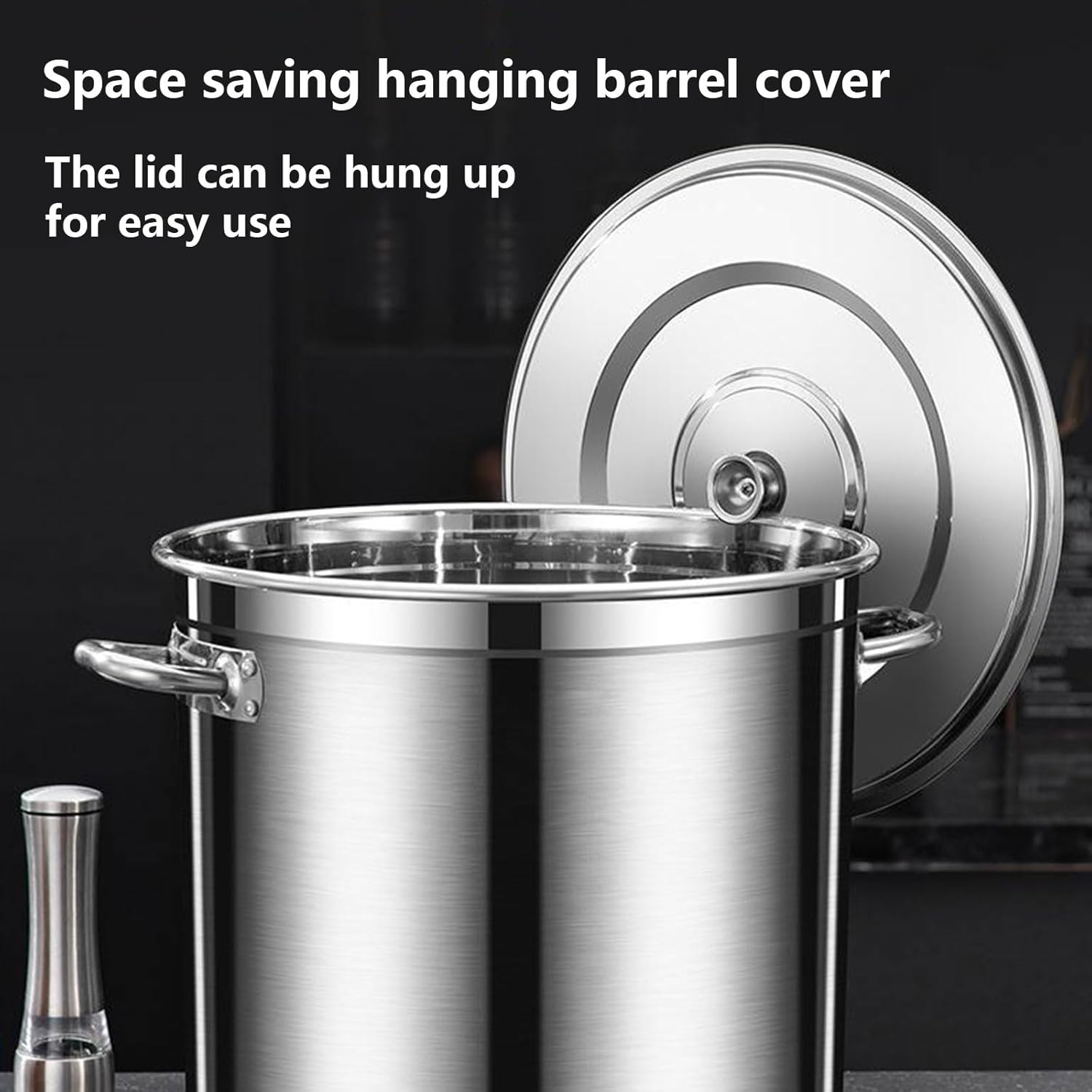 AIZYR Premium Stainless Steel Stockpot with Lid Durable Strong for Home Kitchen