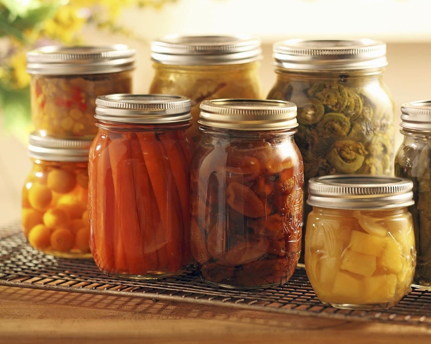 48Pcs Canning Lids with Rings Regular Mouth Jar Seals