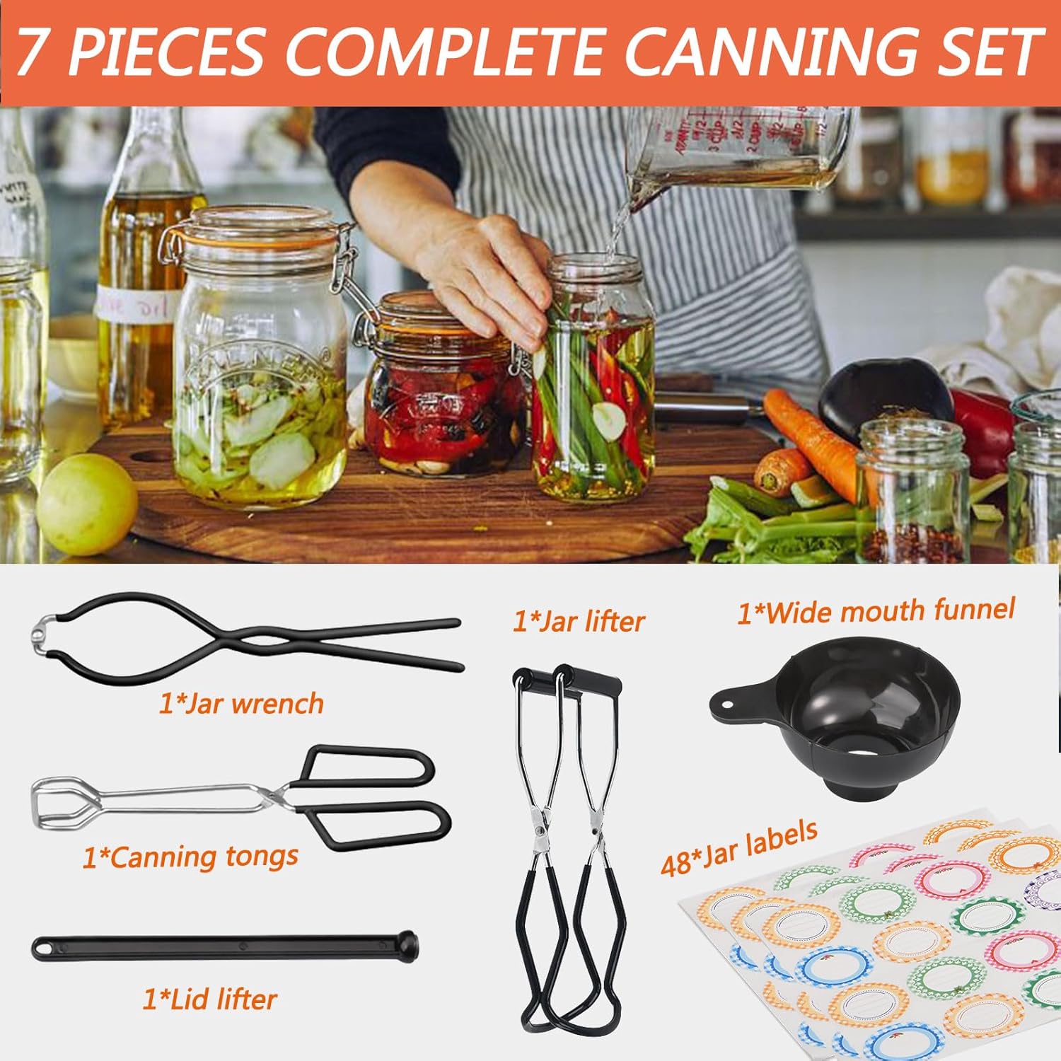 JavaScript rust-proof stainless steel canning starter kit for quick easy preserving