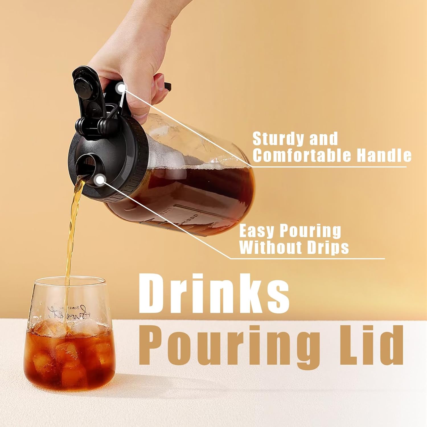 Mason Jar Pour Spout Lid - Leak-Proof Design
