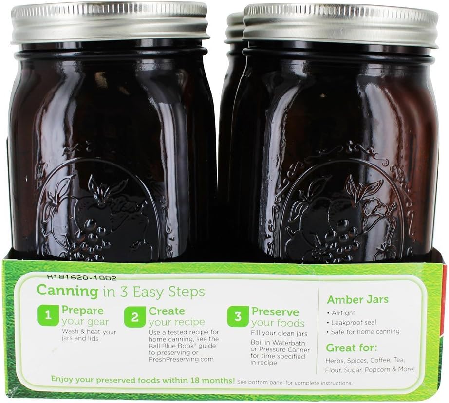 Ball Wide Mouth Canning Jars Quart 4 Count