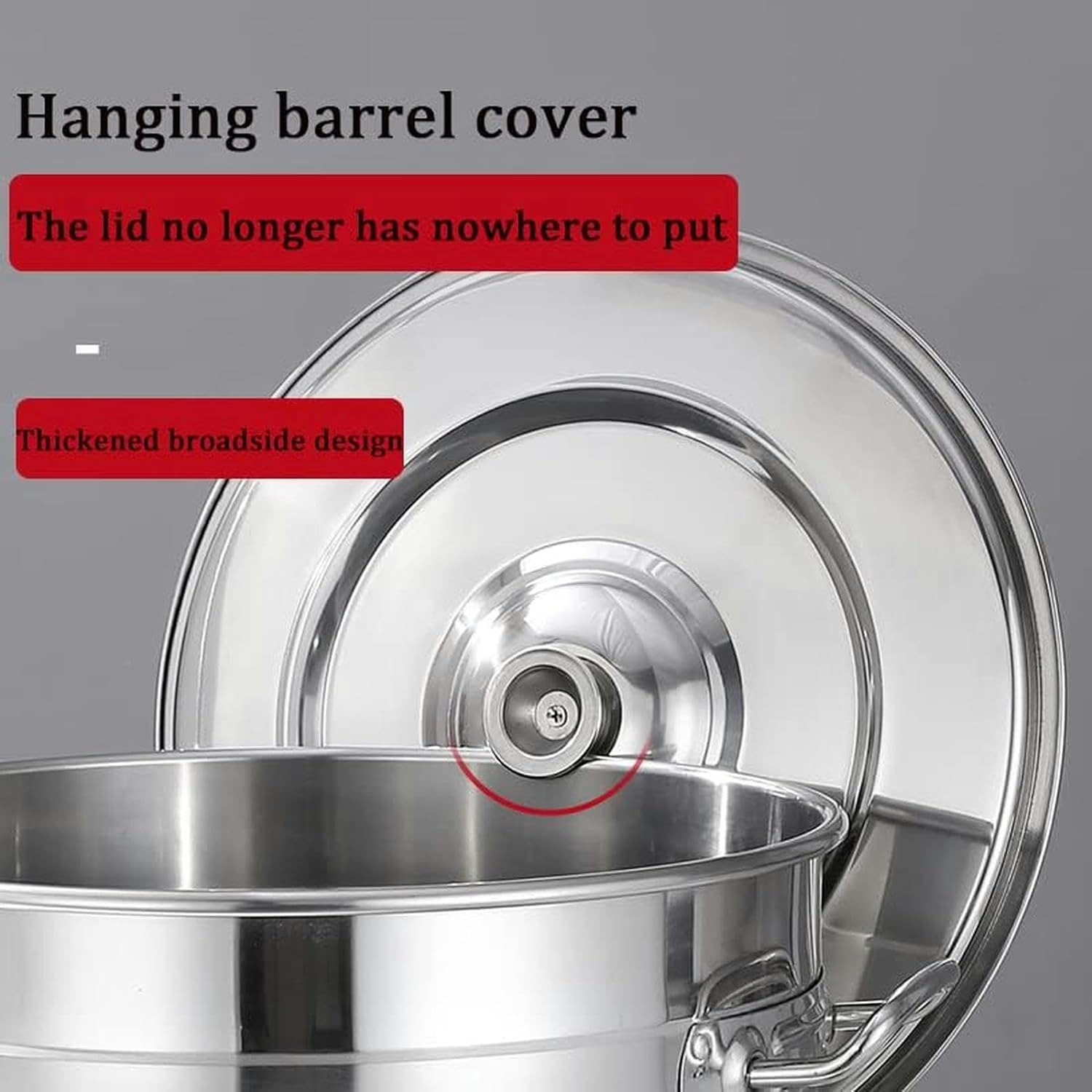 Stainless Steel Stockpot with Lid 45QT63QT