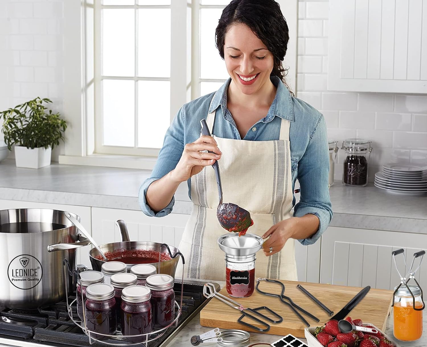 LEONICE Canning Supplies Kit for Home Best Fit