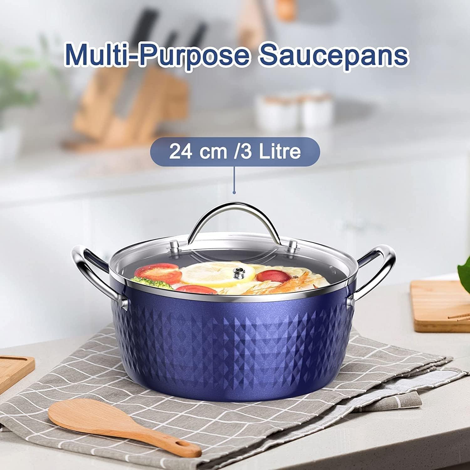 Sturdy 37 Quart Stock Pot with Nonstick Design