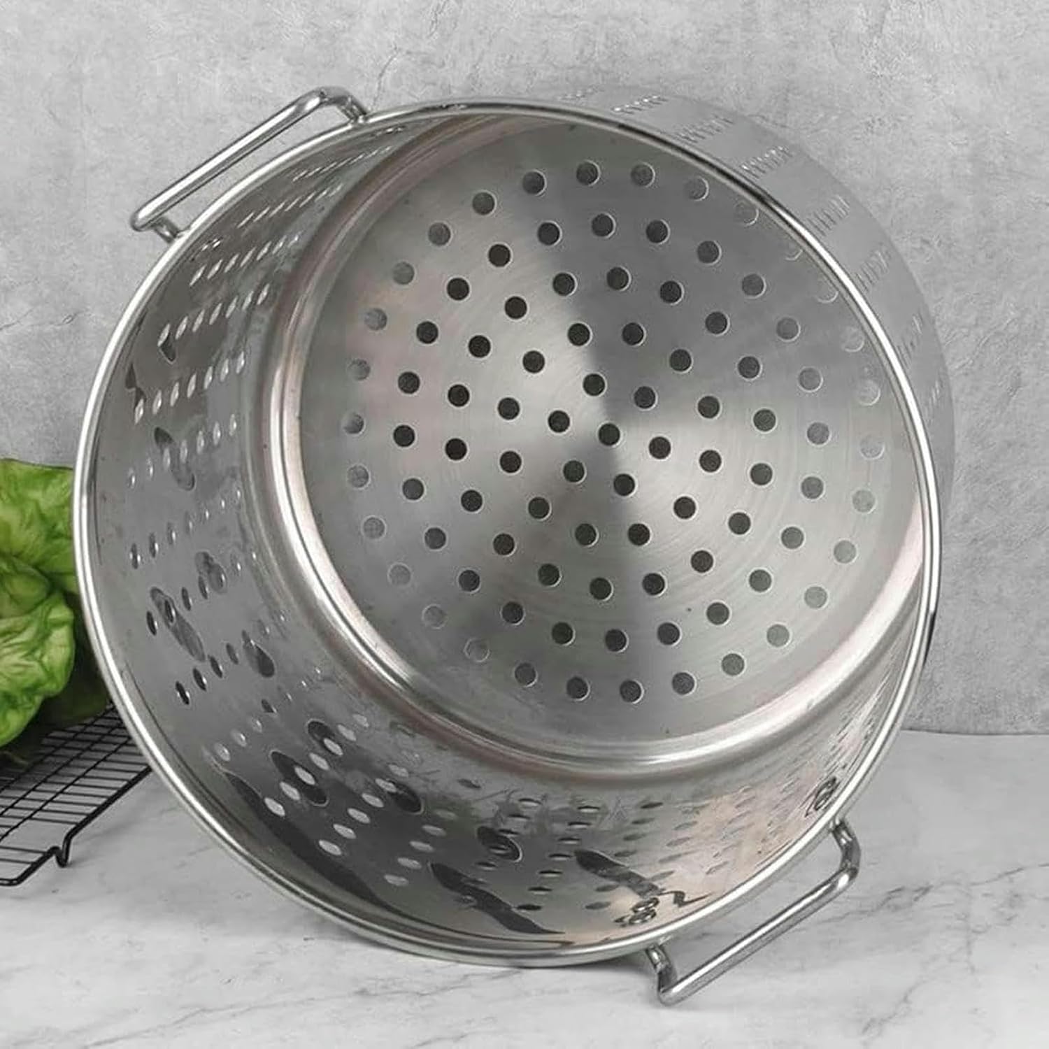 Stainless Steel Stockpot Set for Cooking Poultry Fish and Meat