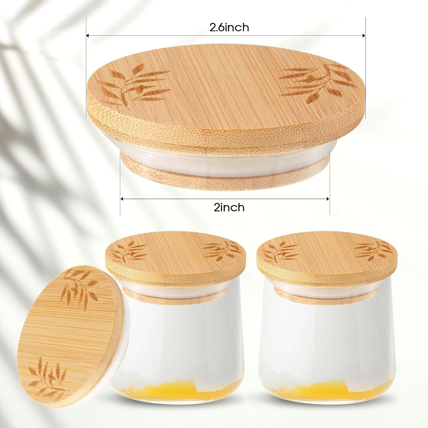Tessco 12-Piece Reusable Yogurt Jar Lids Set