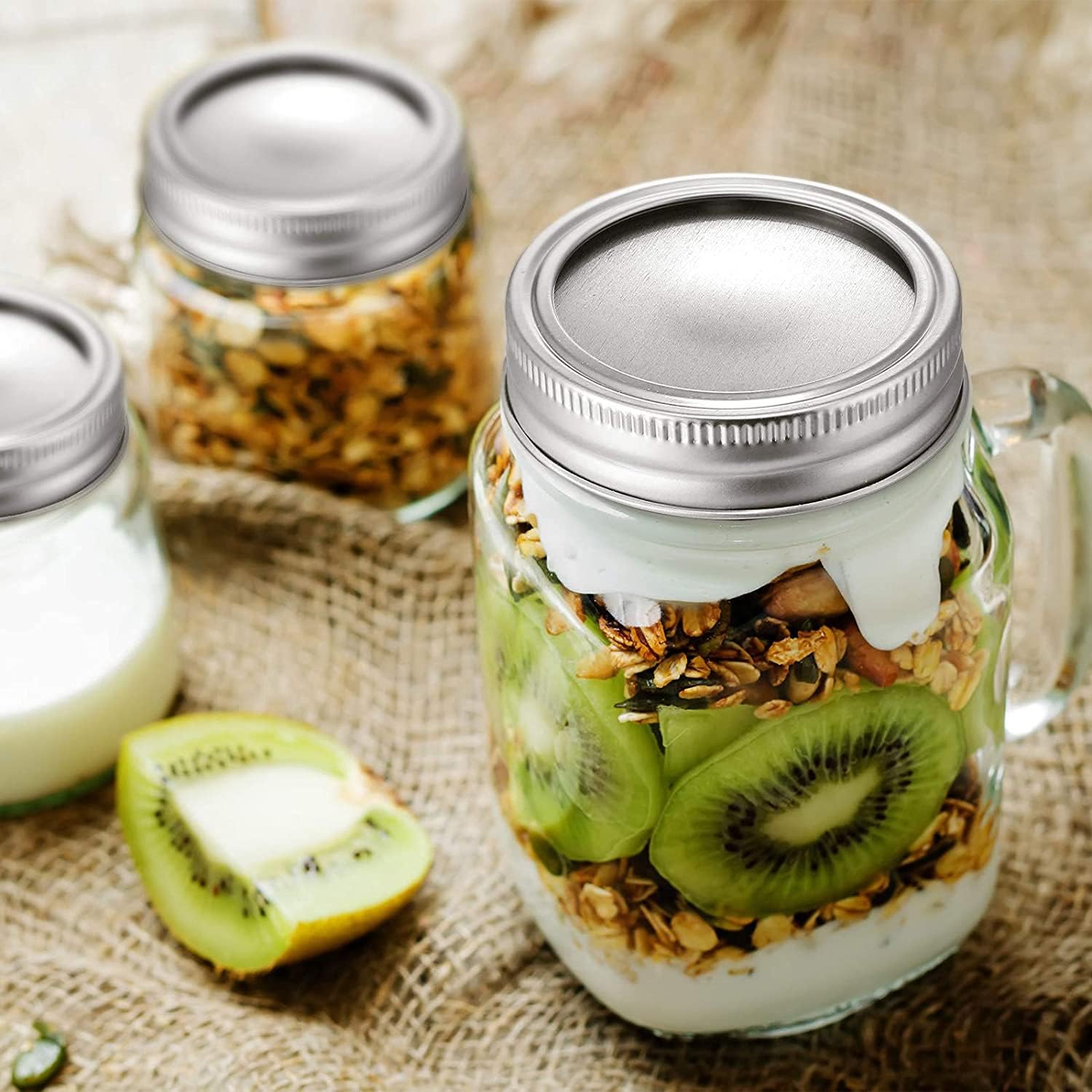 24-Piece 70MM Mason Jar Replacement Bands