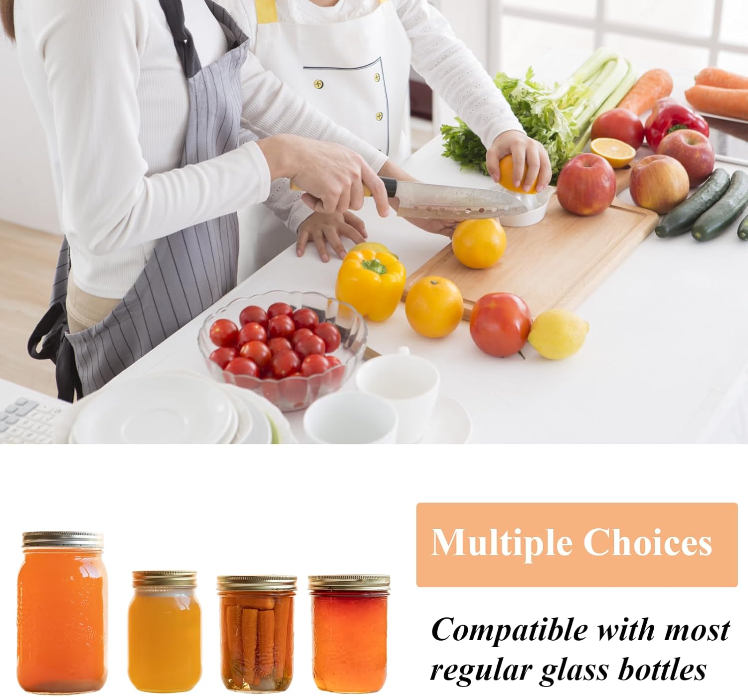 100-Count Regular Mouth Canning Lids for Ball Kerr Jars