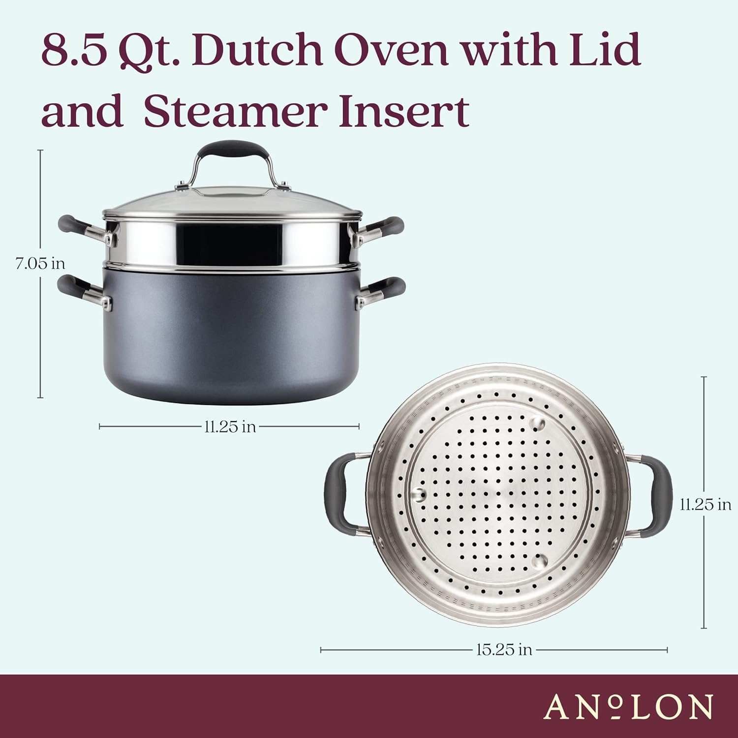 Anolon Advanced Home Nonstick Wide Stockpot Set