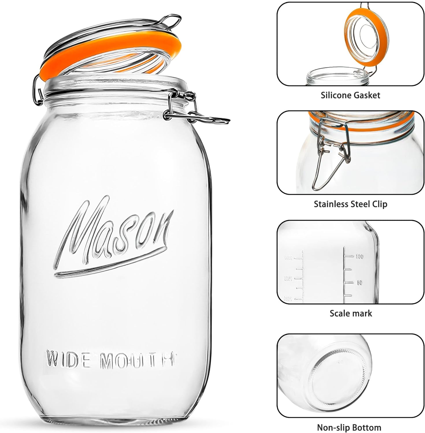 Premium Homeopathic Mason Jars