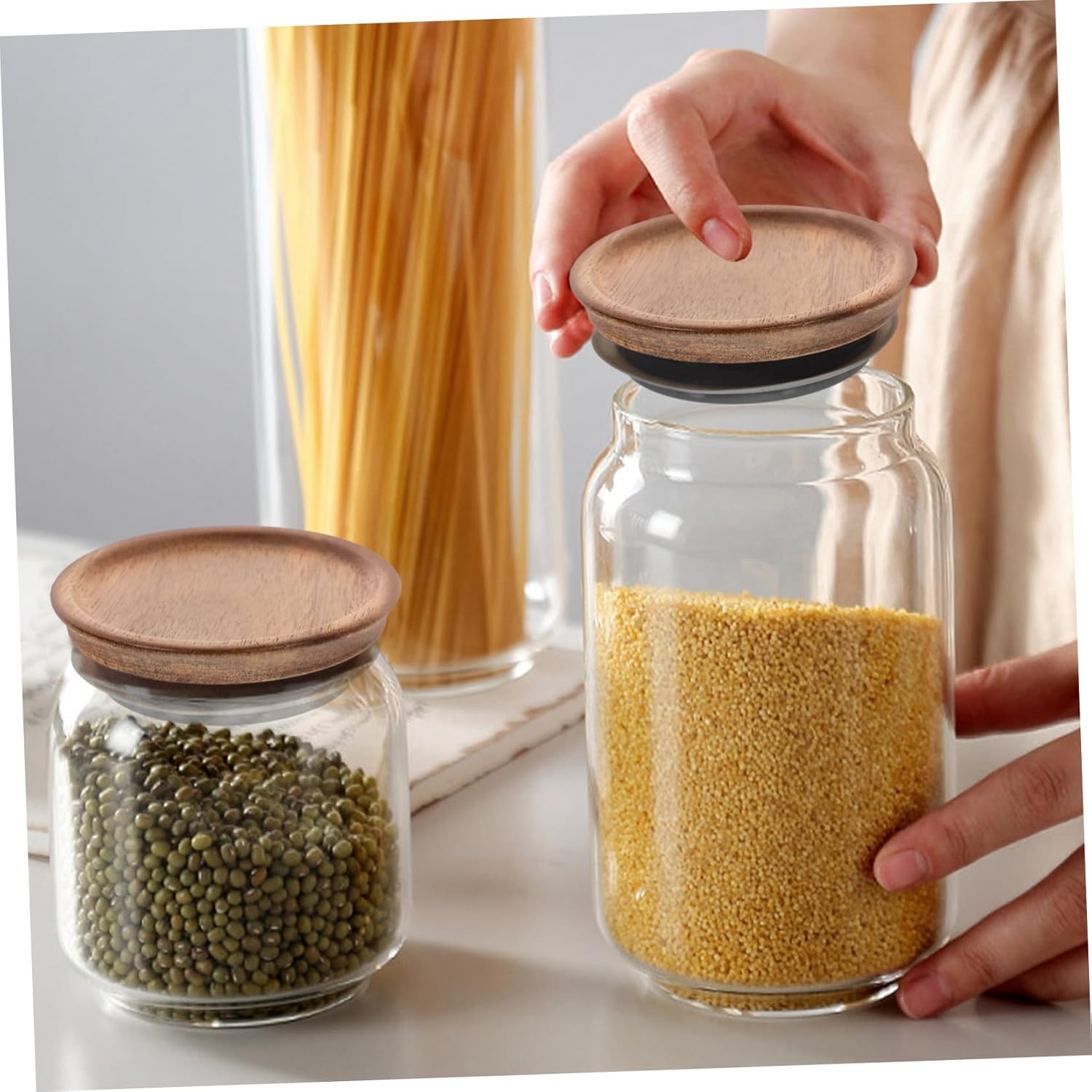 PrettyZoom Organic Wide Mouth Mason Jar Lids for Canning and Storage