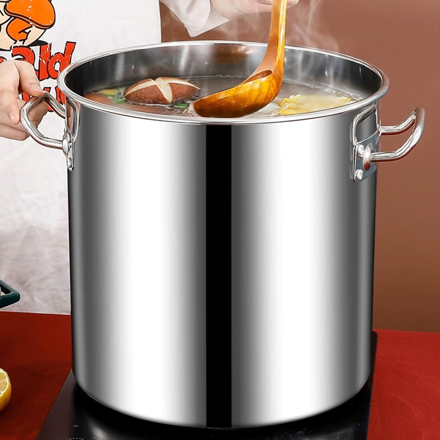 Large 40cmx40cm Stainless Steel Cooking Pot