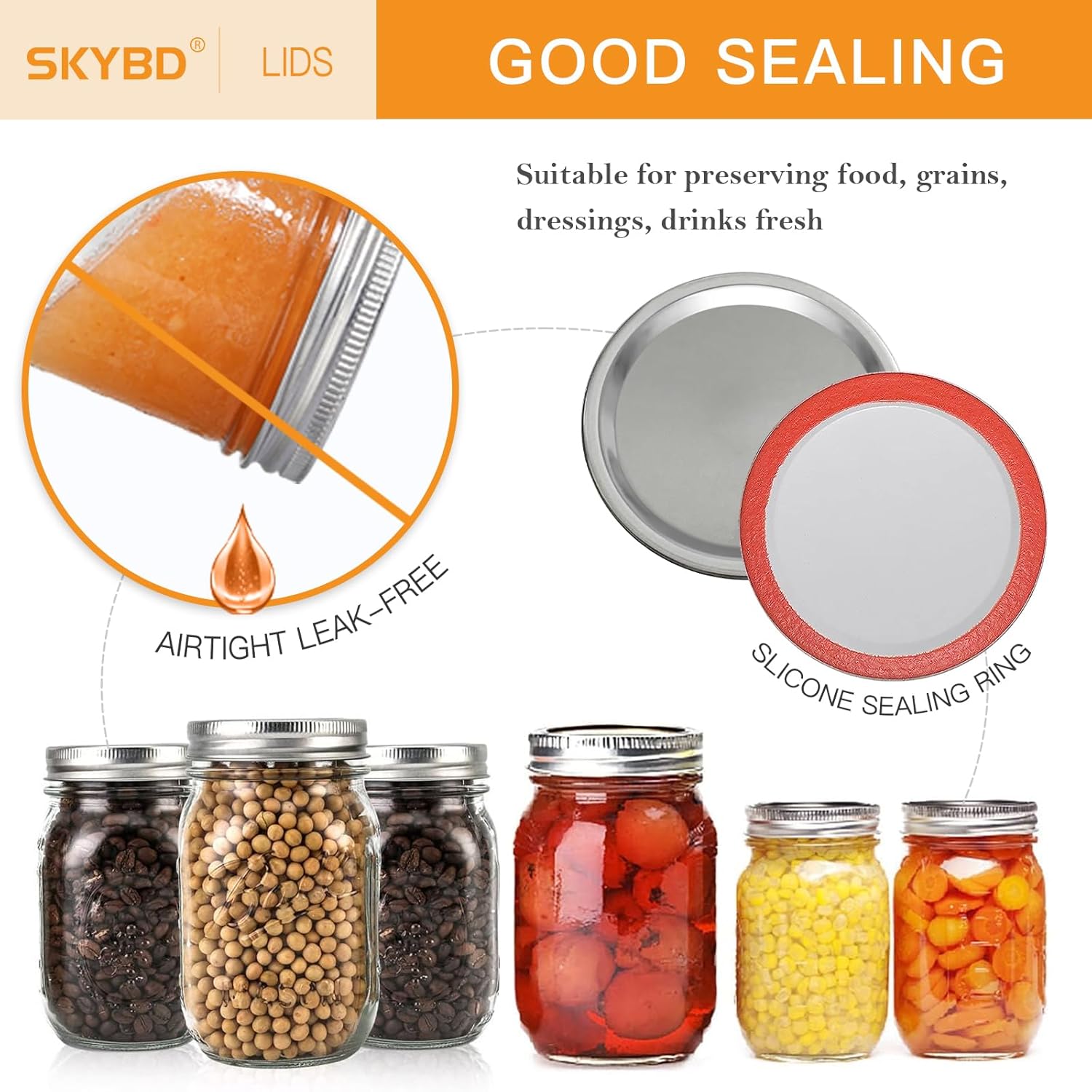 100-Count Wide Mouth Canning Lids