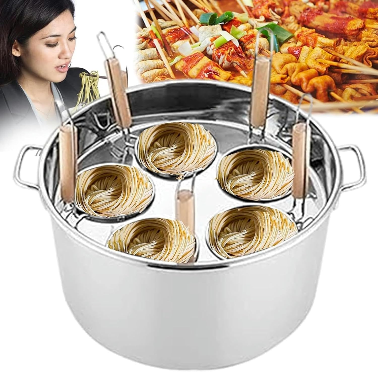 Sturdy Stainless Steel Multipots for Pasta