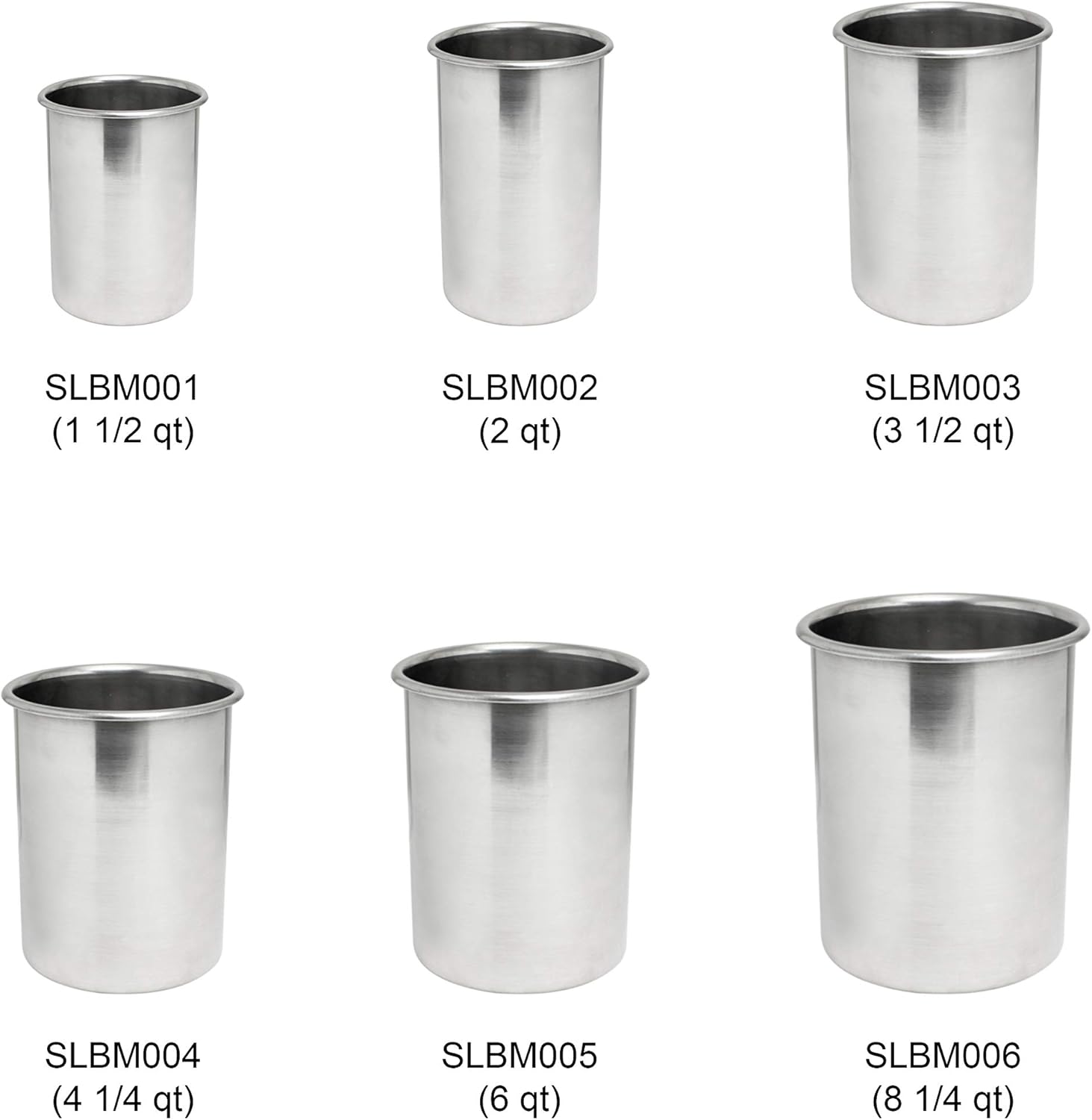 2 Quart Elegance Polished Stainless Steel Bain Marie Pot