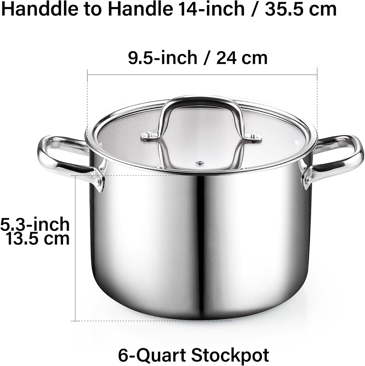 Cook N Home 6 Quart Stockpot