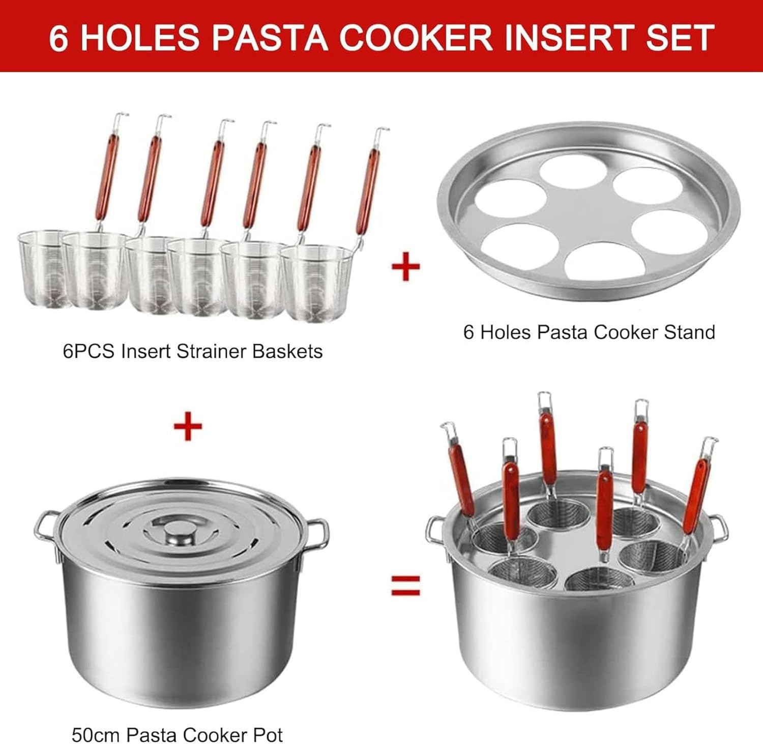 Stainless Steel Pasta Pot Set Durable Efficient Cooking