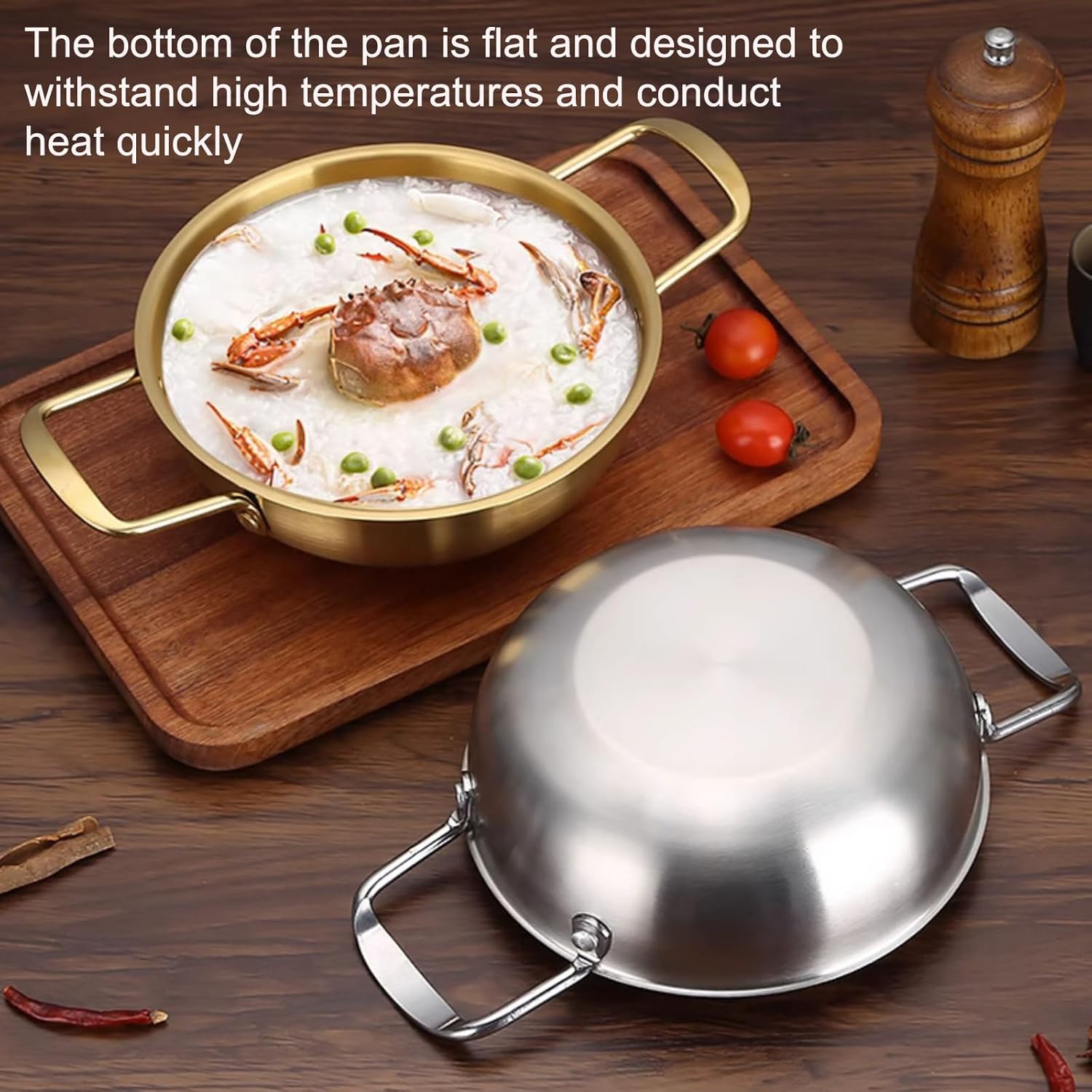 Stainless Steel Noodle Pot Korean Ramen Stockpot 7 Sizes