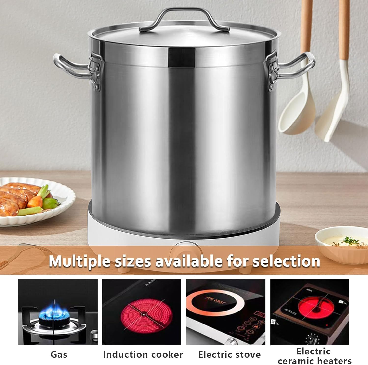 AIZYR 17L Stainless Steel Stock Pot