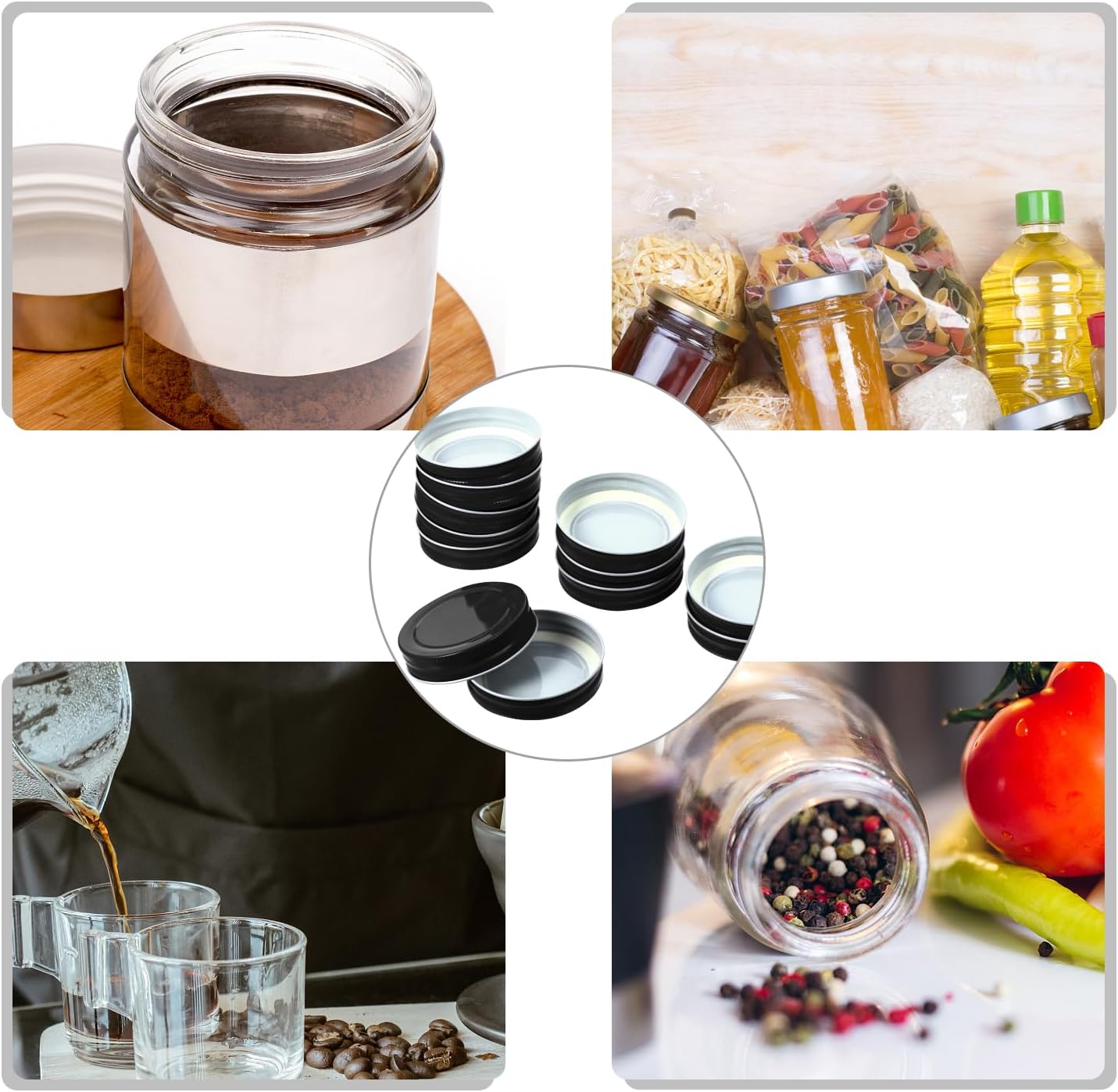 Operitacx 12 Pc Mason Jar Lids