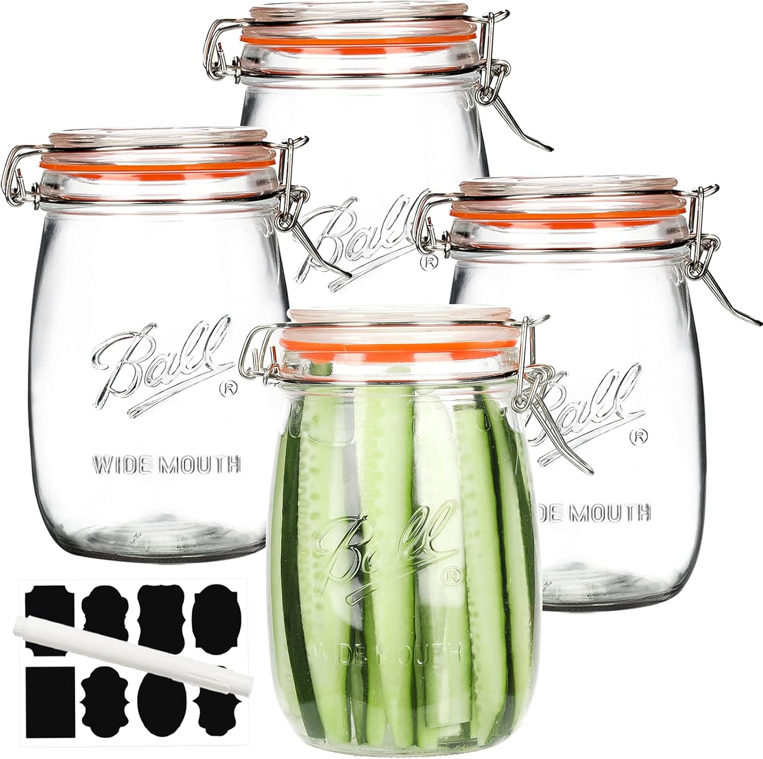 Wide mouth Mason Jars