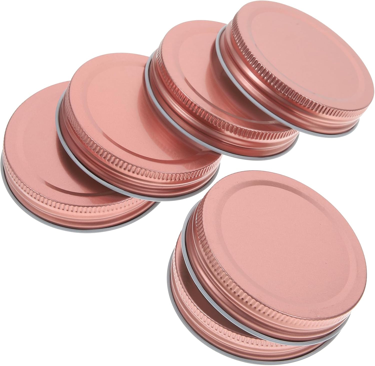 Perfect Canning Jar Lid Set 12pcs 70MM Rose Gold Leakproof