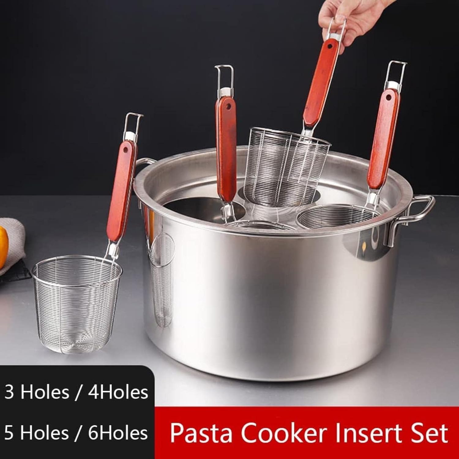 Stainless Steel Pasta Cooker Set for Home Restaurant
