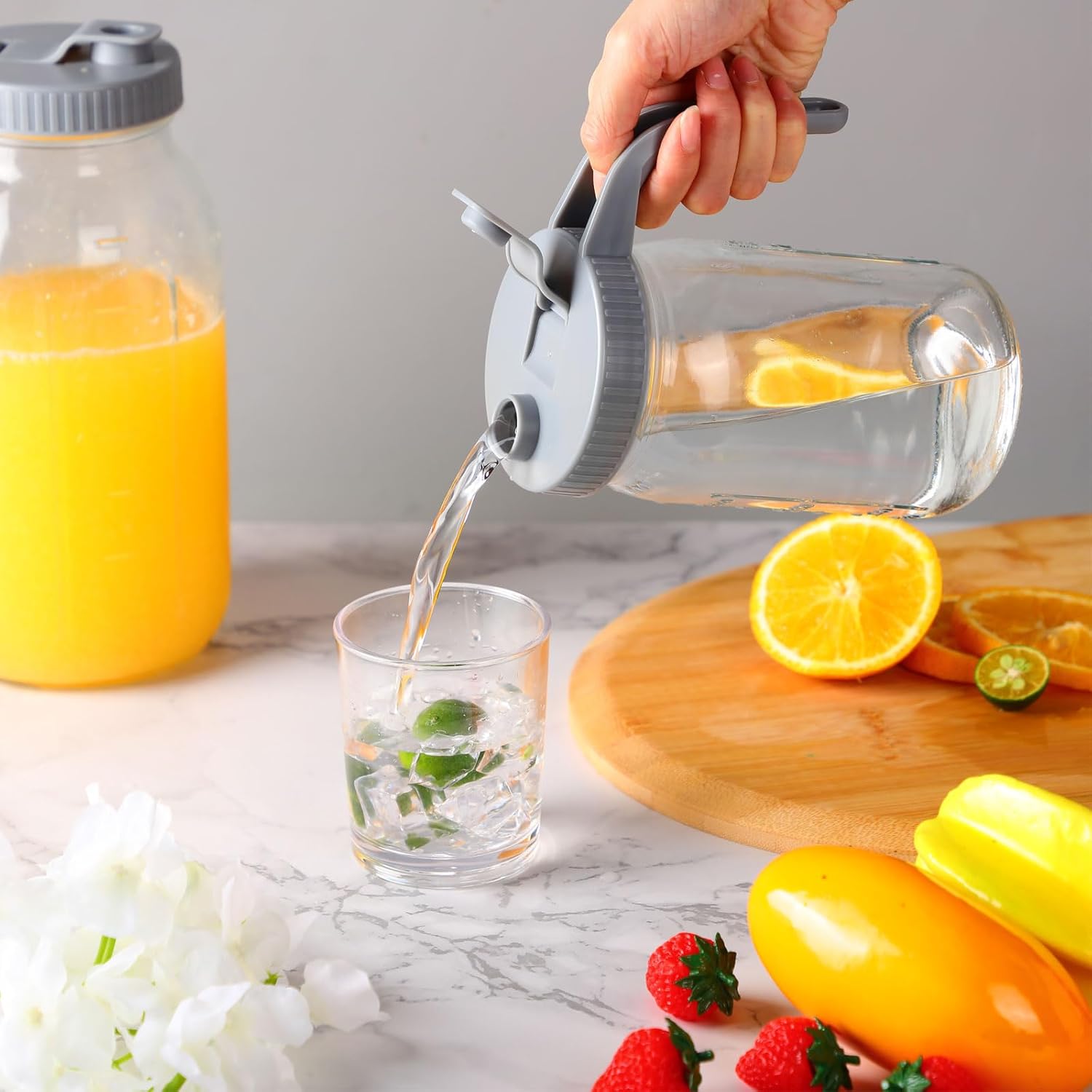 Dandat Mason Jar Lids with Handle