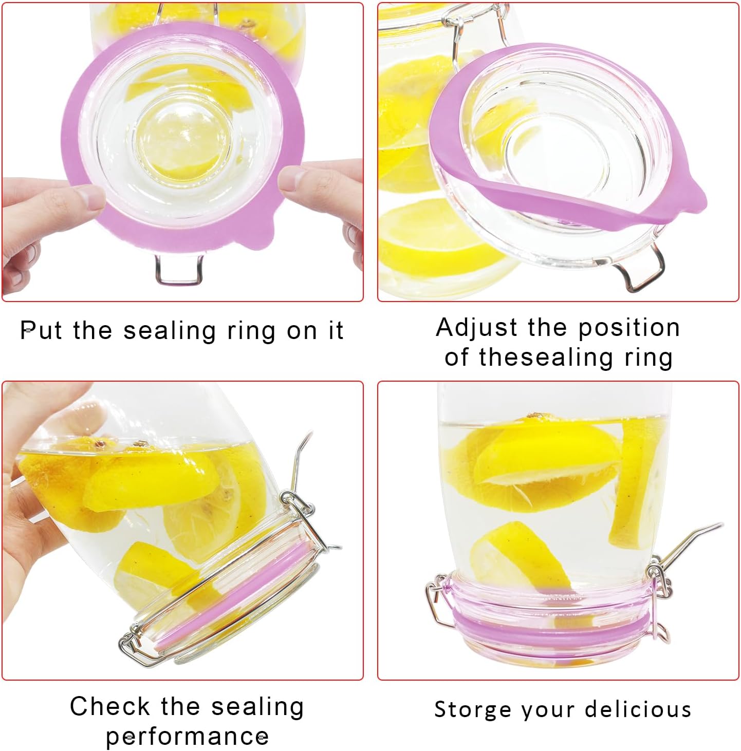 Perfect silicone gaskets for mason jars leakproof and airtight